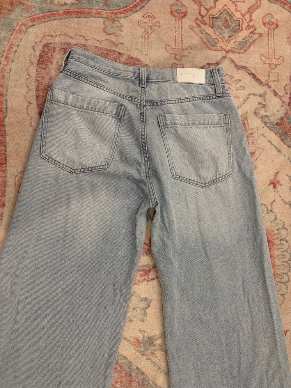 Pistola Sky Blue Wide Leg Jeans - Picture 6 of 6